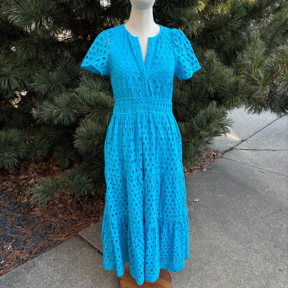 Blue Eyelet Somerset Dress